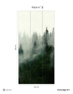 Boreal Forest Mural - Cyprus Green