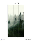 Fresque Boreal Forest - Vert de chypre