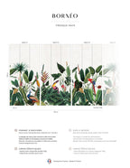 Borneo Mural - Tropical Green