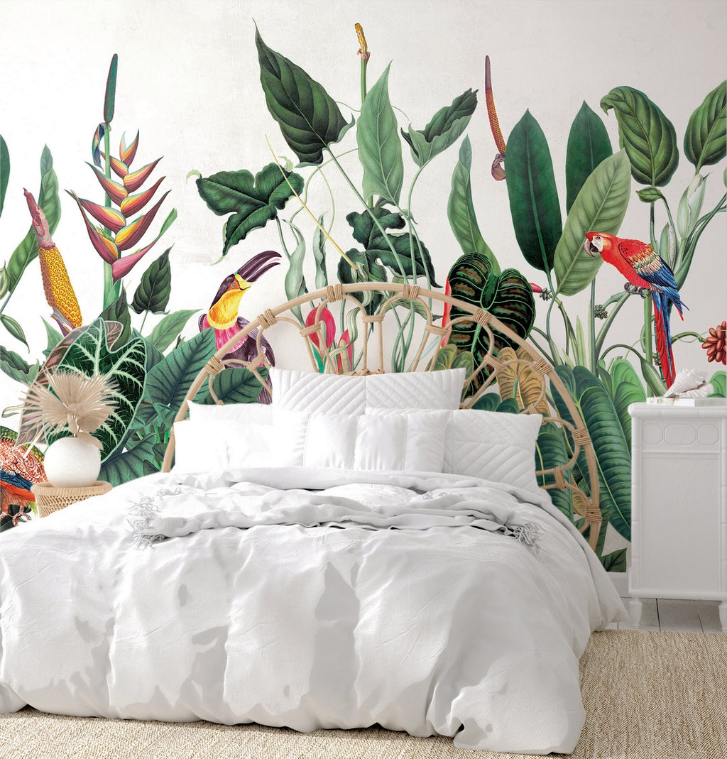 Borneo Mural - Tropical Green