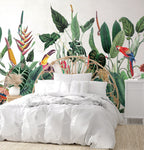 Borneo Mural - Tropical Green