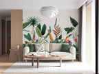 Borneo Mural - Tropical Green