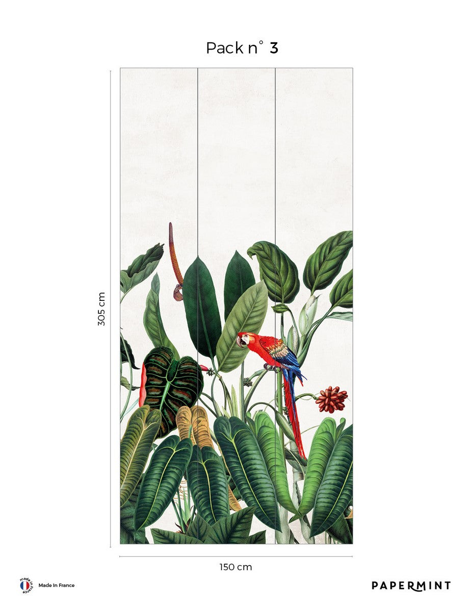 Borneo Mural - Tropical Green