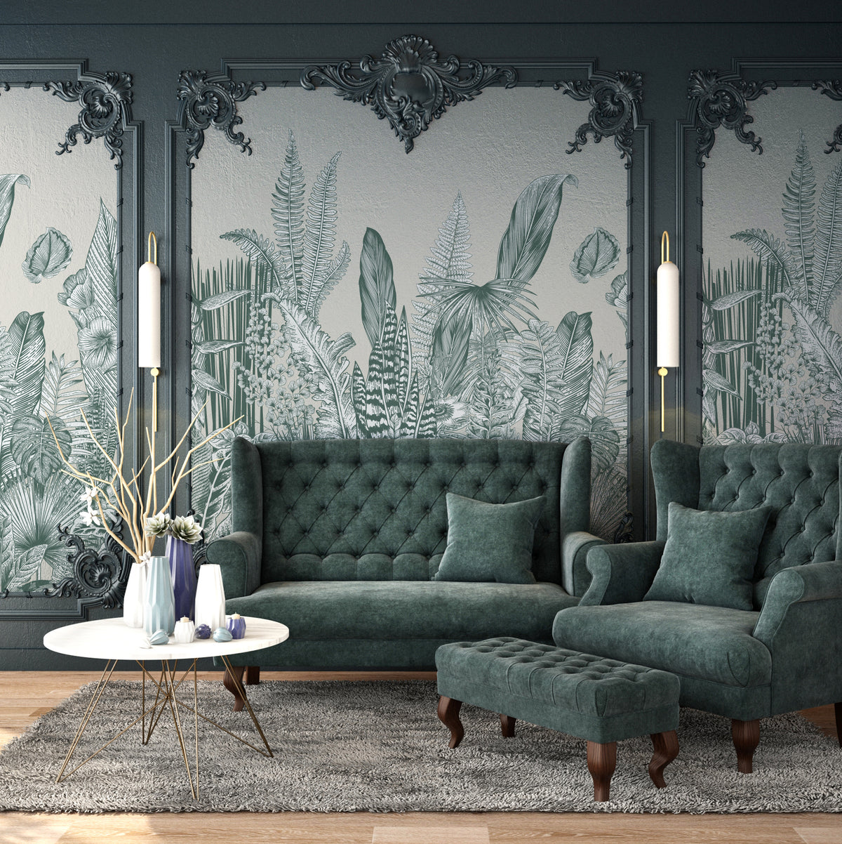Mural Botanic - Vert