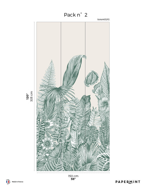 Fresque Botanic - Vert