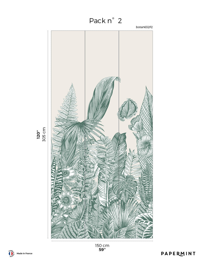 Fresque Botanic - Vert