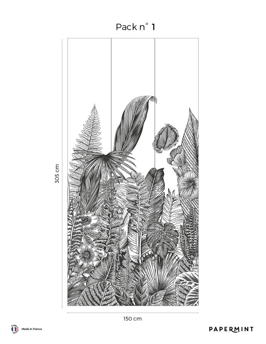Botanic Fresco - Charcoal