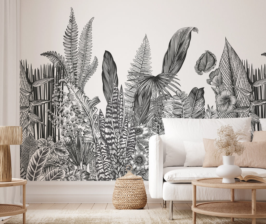 Botanic Fresco - Charcoal