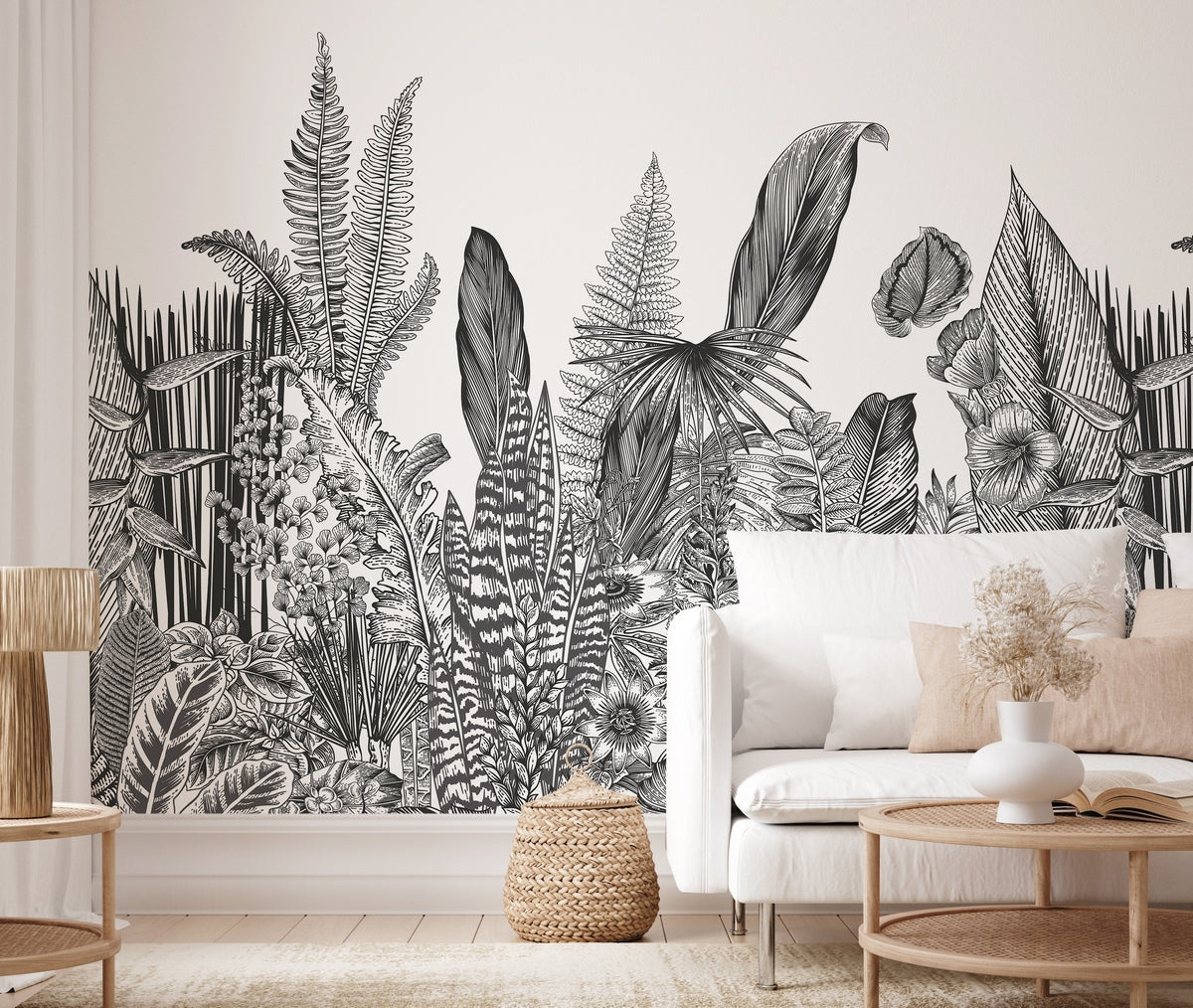 Botanic Fresco - Charcoal
