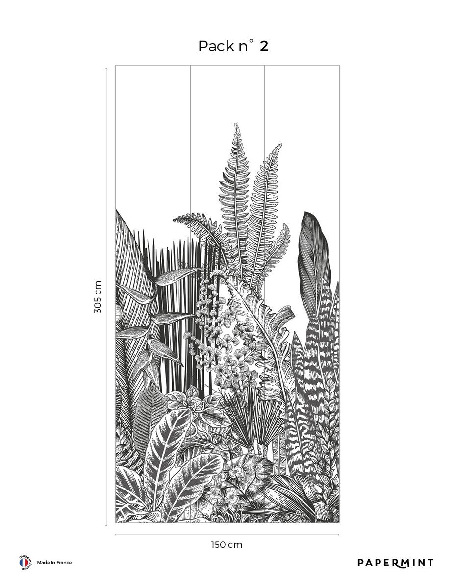 Botanic Fresco - Charcoal