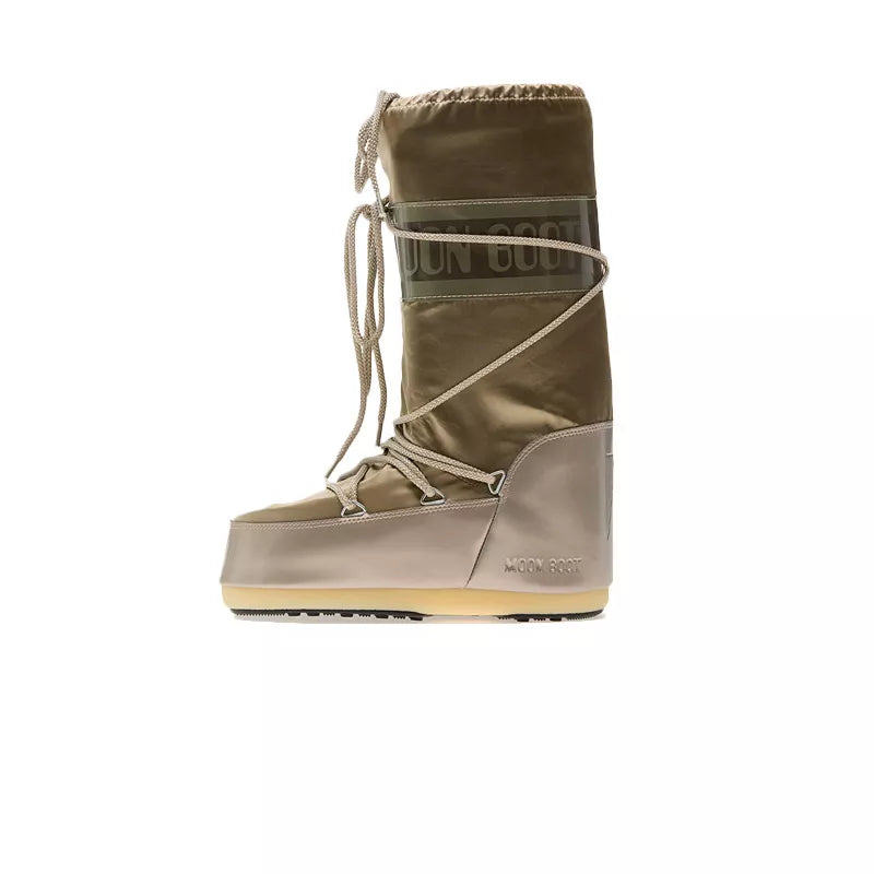 Bottes Icon Glance Platinum En Satin - Gris/Gold