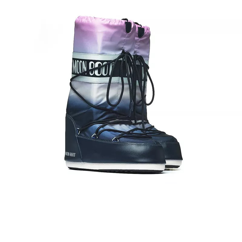 Botas Icon con estampado de luna - Azul/Rosa/Blanco