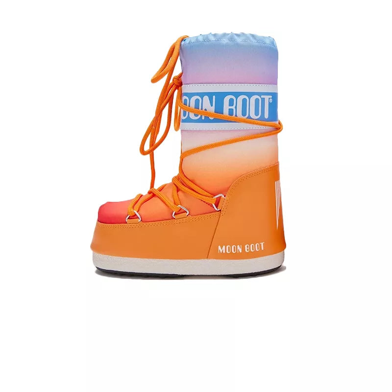 Bottes Icon Imprime Soleil - Orange/Bleuciel/Blanc