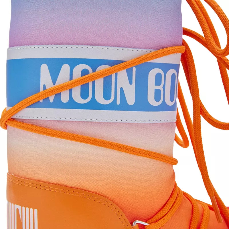 Bottes Icon Imprime Soleil - Orange/Bleuciel/Blanc