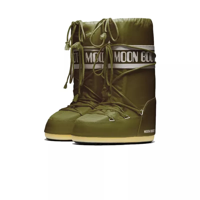 Icon Nylon Boots - Khaki/White
