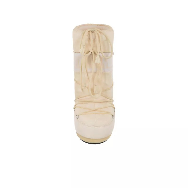 Icon Nylon Boots - Beige/Ecru