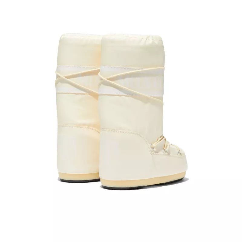 Icon Nylon Boots - Beige/Ecru
