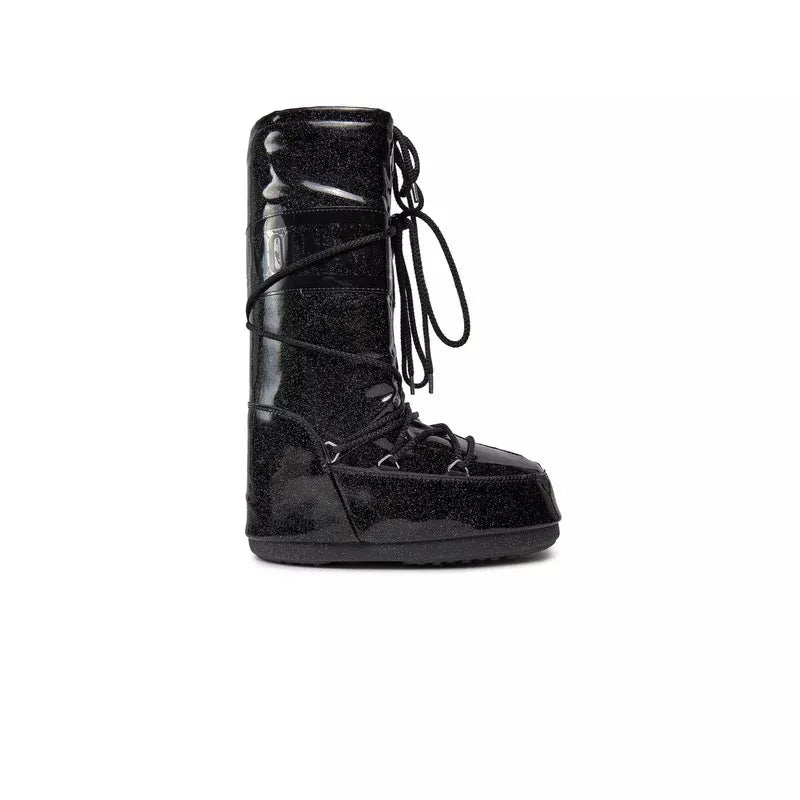 Icon Glitter Boots - Black/Black