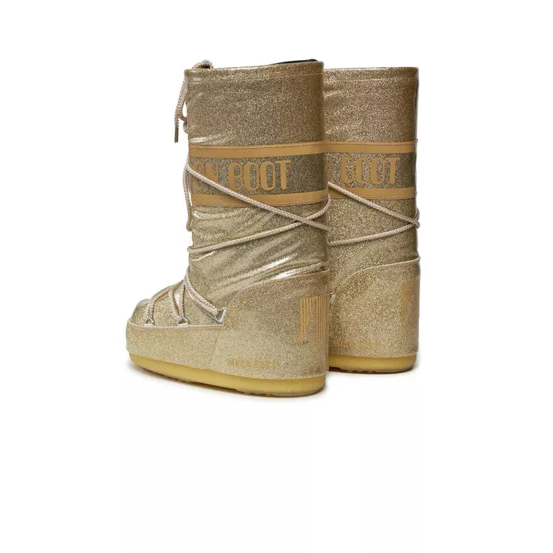 Botas Icon Glitter - Dorado/Marrón