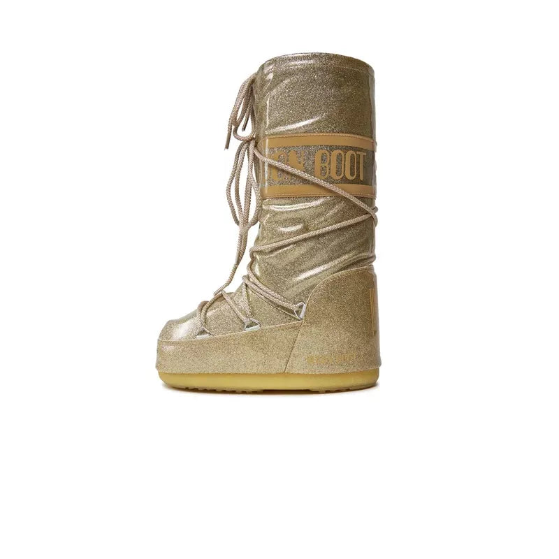 Botas Icon Glitter - Dorado/Marrón
