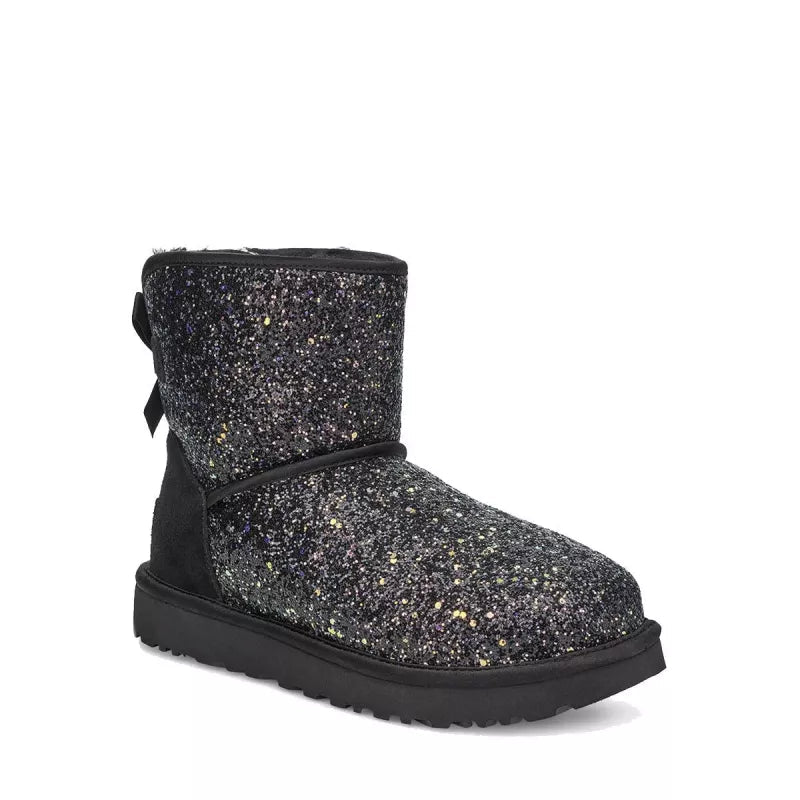 Botas Ugg Classic Mini Cosmos con lazo - Negro