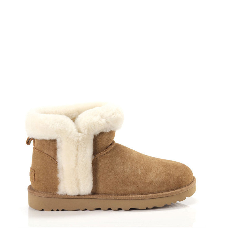 Botas Ugg Classic Mini Heritage Fluff - Marrón - Mujer