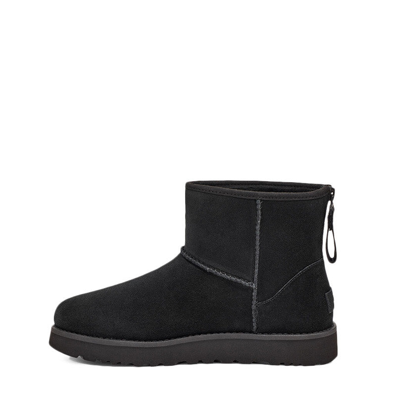 UGG Classic Mini Logo Zip Boot - Black - Women
