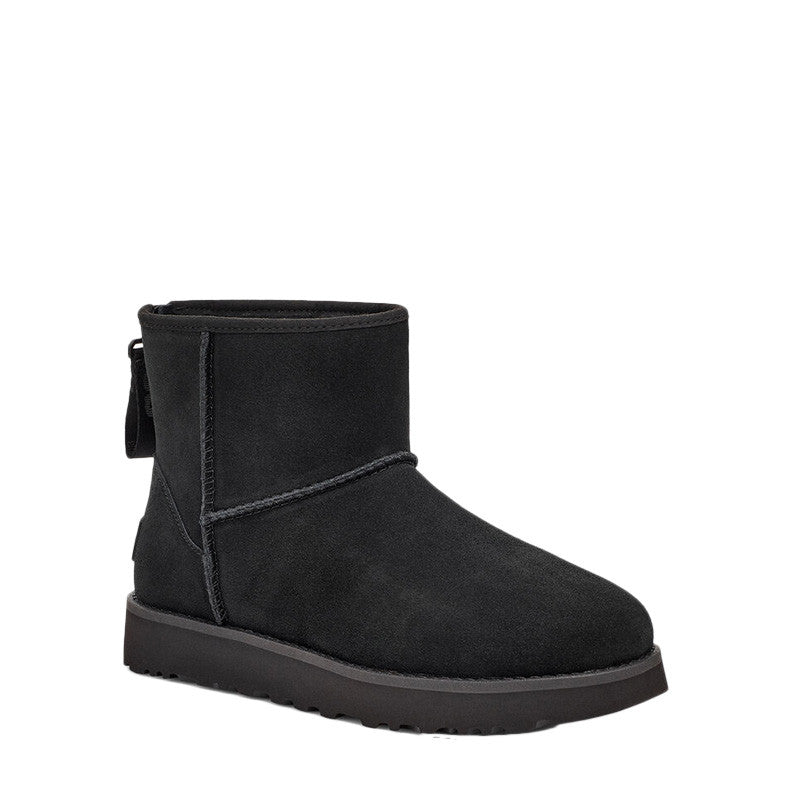 UGG Classic Mini Logo Zip Boot - Black - Women