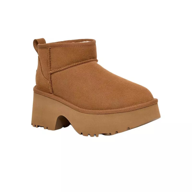 W Classic Ultra Mini New Heights Boots - Chestnut