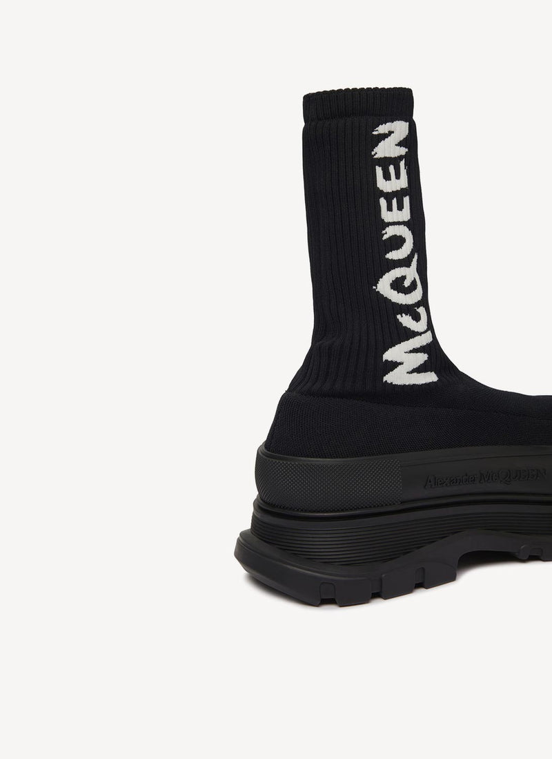 Alexander Mcqueen - Bottes À Logo - Black - Homme