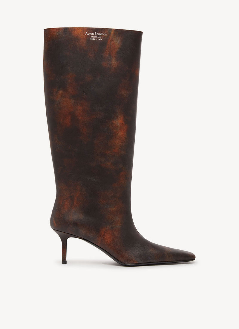 Acne Studios - Bottes À Talon - Brown - Femme