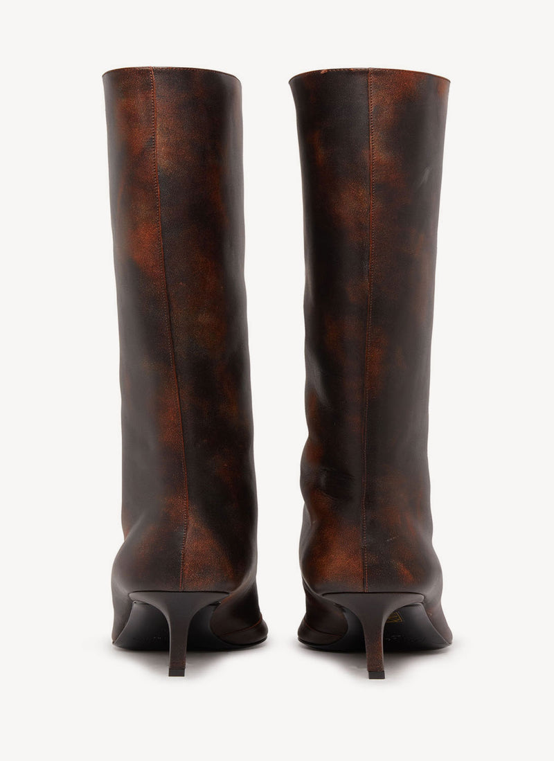 Acne Studios - Bottes À Talon - Brown - Femme