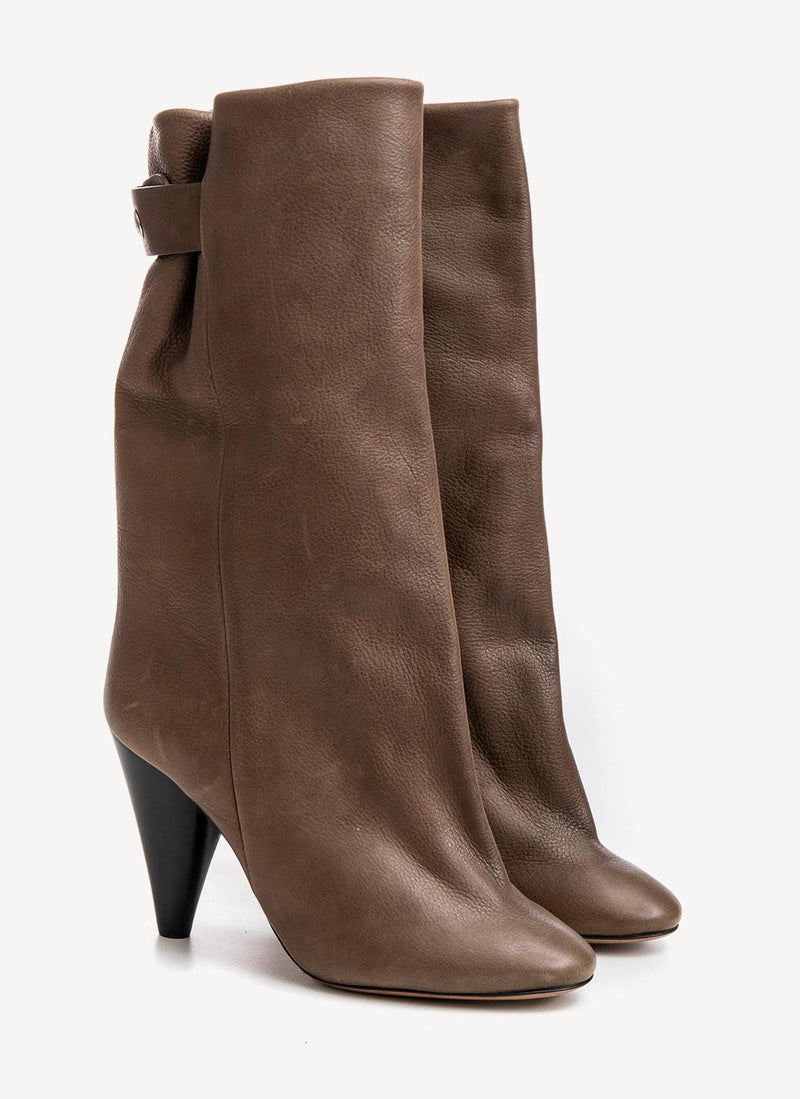 Isabel Marant - Bottes Cloutées - Kaki - Femme