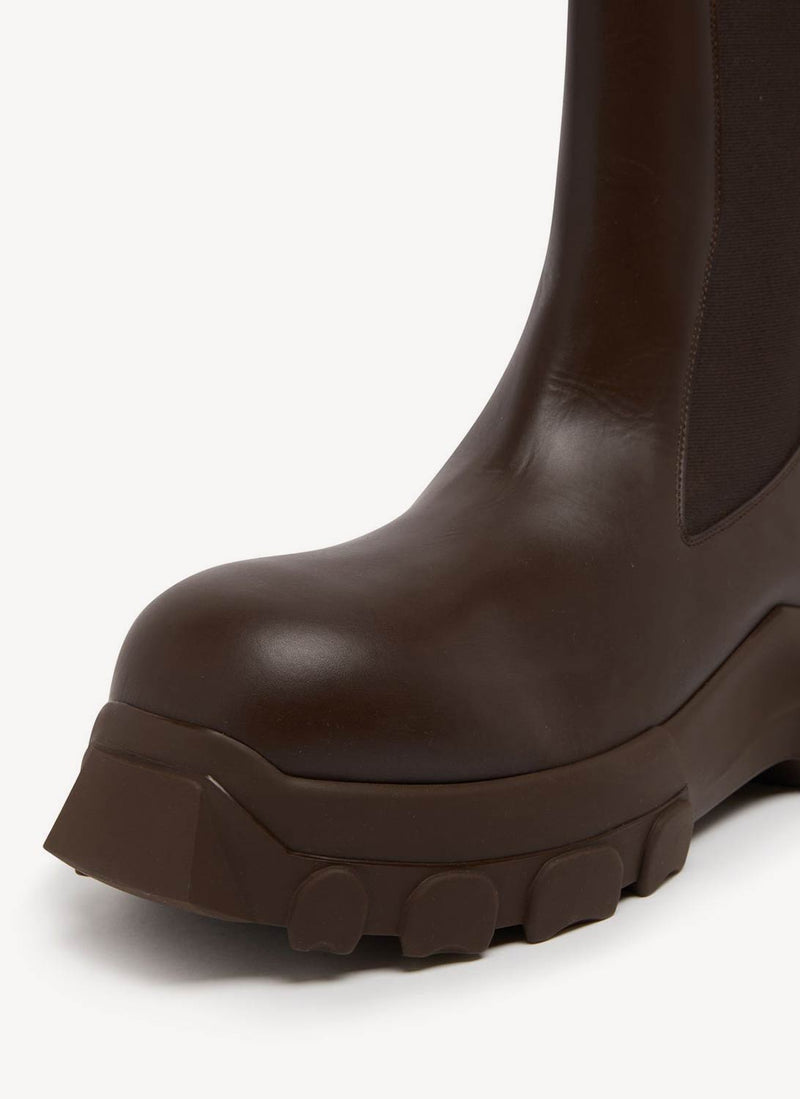 Rick Owens - Bottes Beatle Bozo Tractor - Brown - Homme