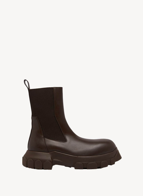 Rick Owens - Bottes Beatle Bozo Tractor - Brown - Homme