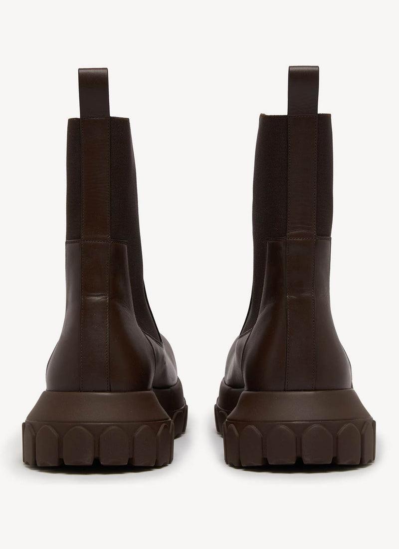 Rick Owens - Bottes Beatle Bozo Tractor - Brown - Homme