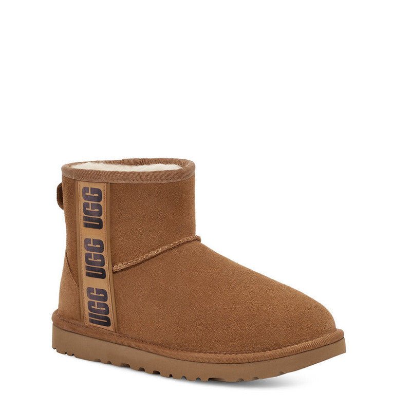 Botas Classic Mini Side Logo Ii - Marrón - Mujer