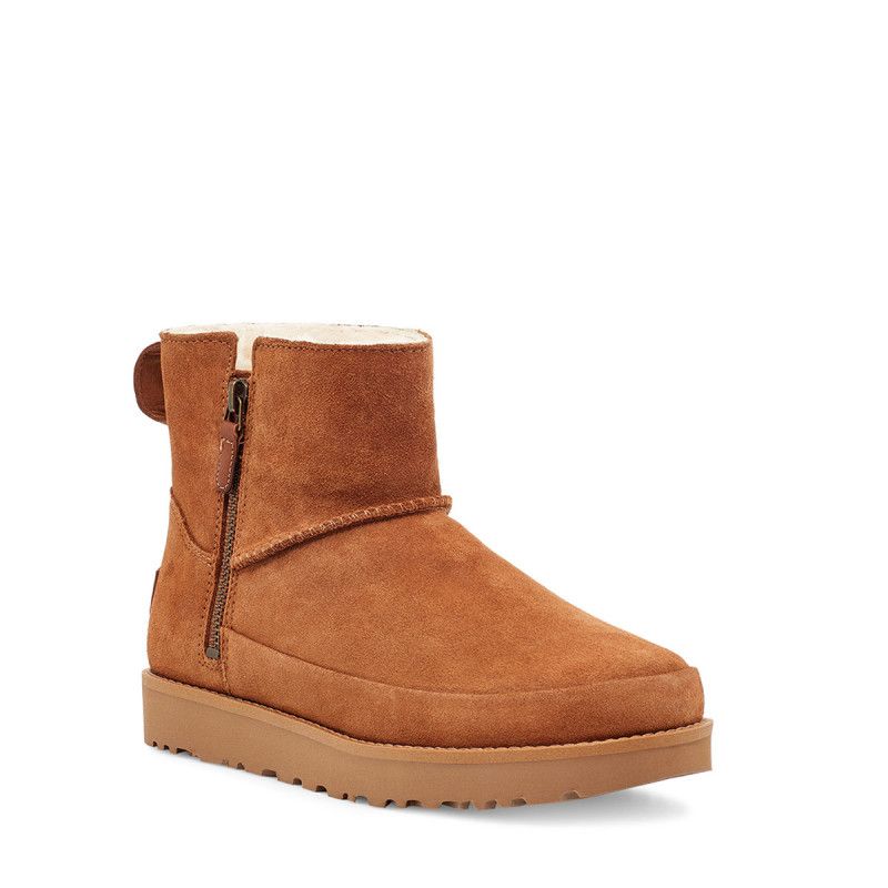 Bottes Classic Zip Mini - Châtaigne - Femme