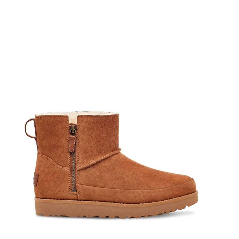 Bottes Classic Zip Mini - Châtaigne - Femme