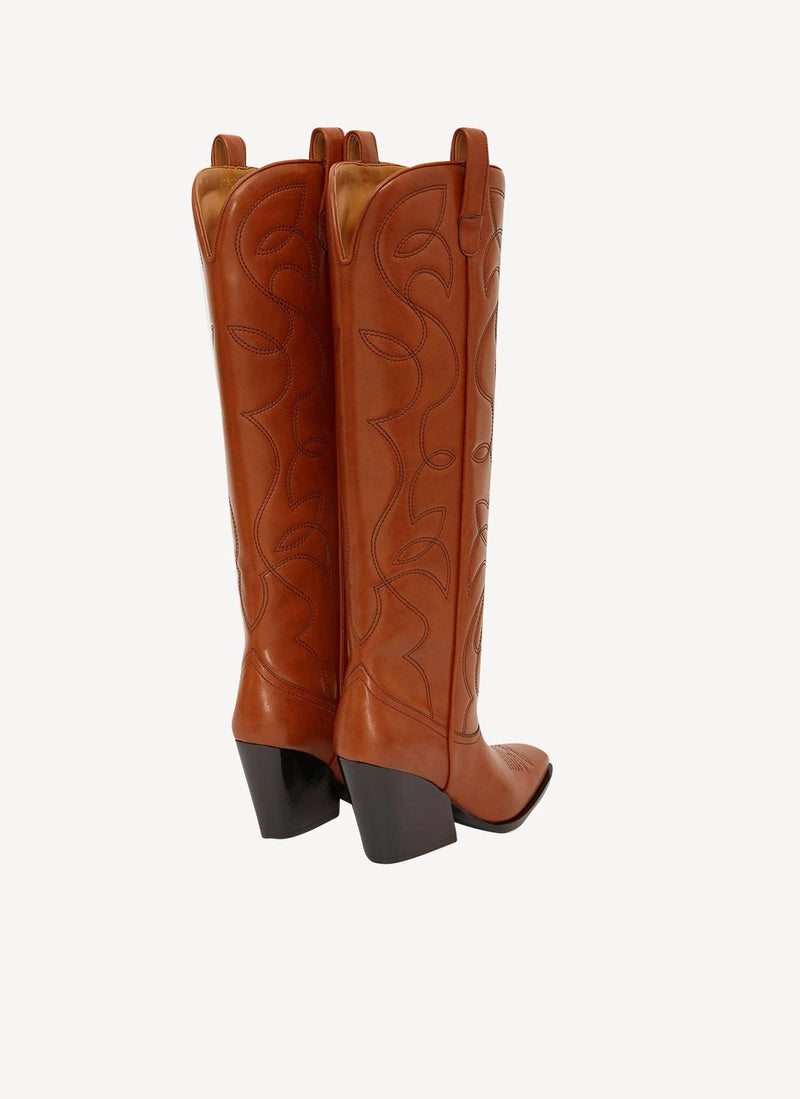 Stella Mccartney - Bottes Cowboy Cloudy Alter Mat - Marron - Femme