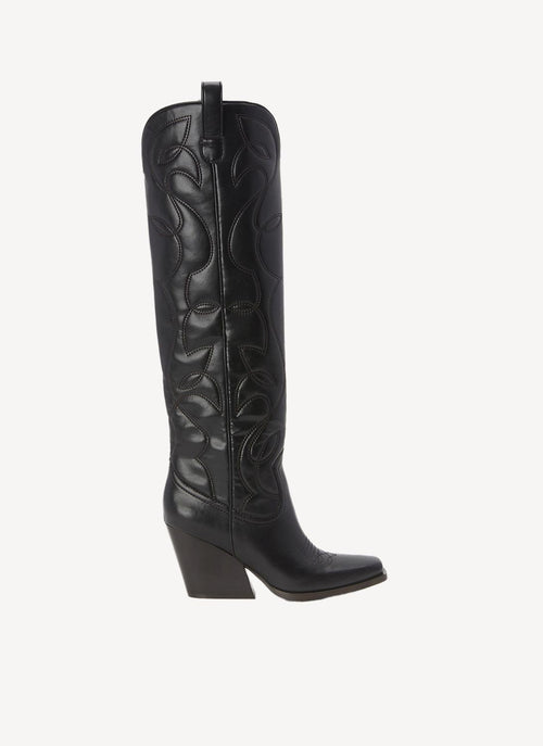 Stella Mccartney - Bottes Cowboy Cloudy Alter Mat - Noir - Femme