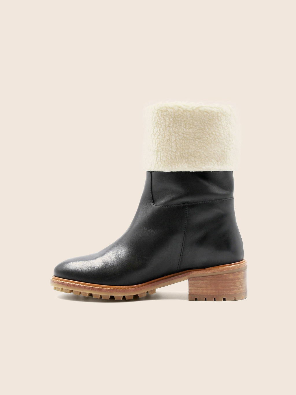 Botas Forradas de Piel Negro - Mujer