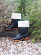 Botas Forradas de Piel Negro - Mujer