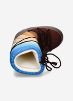 Moonboot - Botas Icon Rainbow High - Shitake Marrón Azul - Unisex