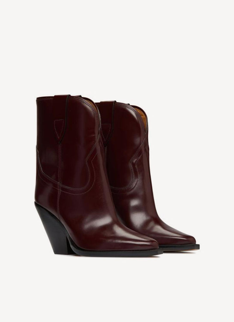 Isabel Marant - Bottes Leyane - Burgundy - Femme