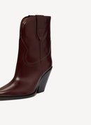 Isabel Marant - Bottes Leyane - Burgundy - Femme