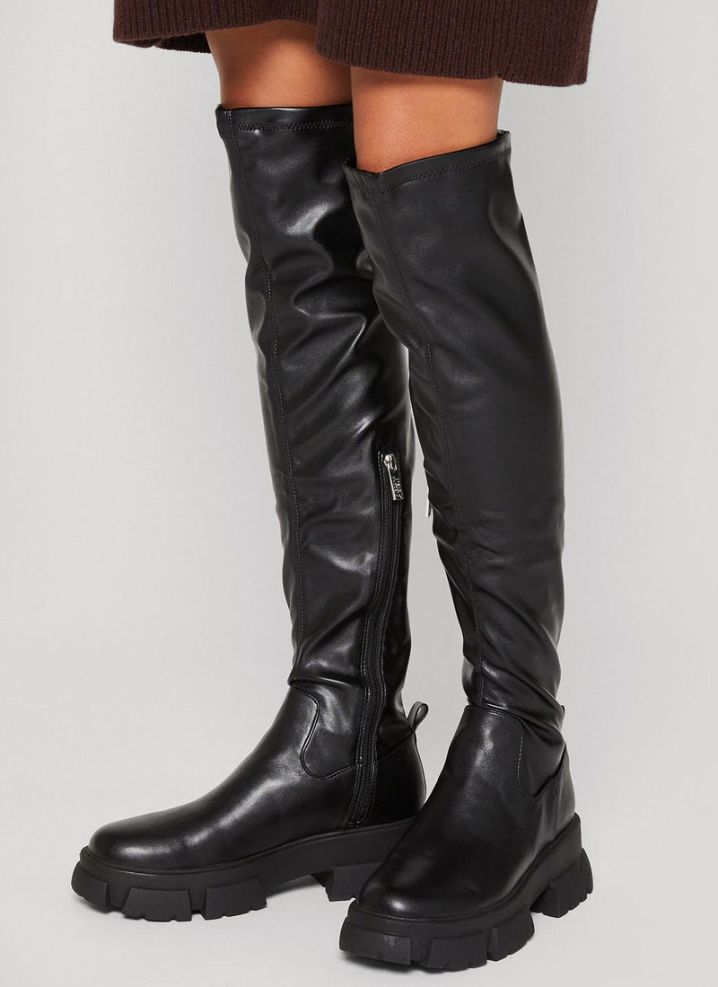 Steve Madden - Bottes Riveredge - Black - Femme