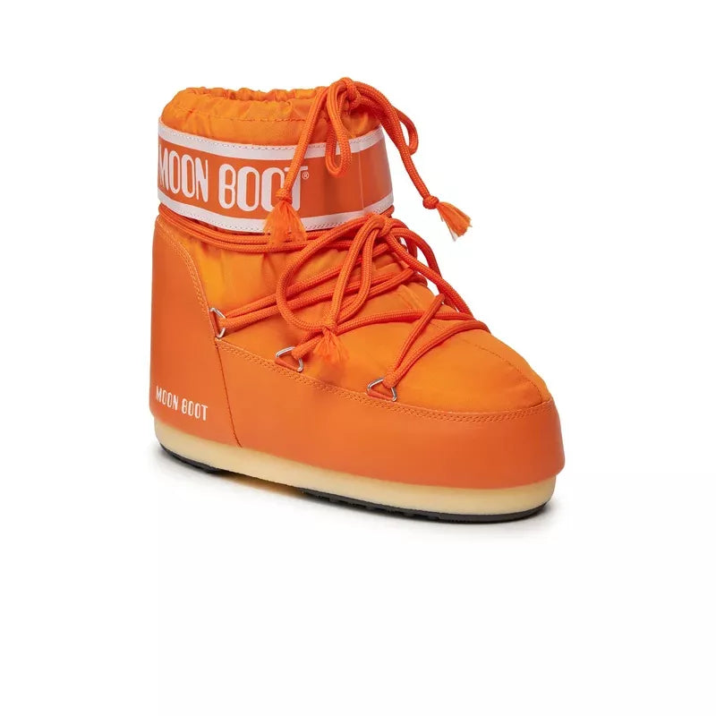 Bottines Icon Low Nylon - Orange/Blanc