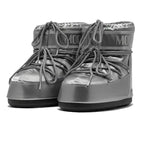 Bottines Icon Low Glance Satin - Argent/Blanc