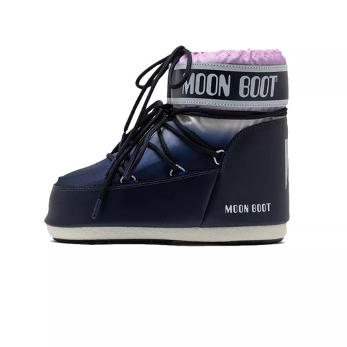 Moon Boot - Botines Icon Low con estampado de luna - Azul marino/Rosa